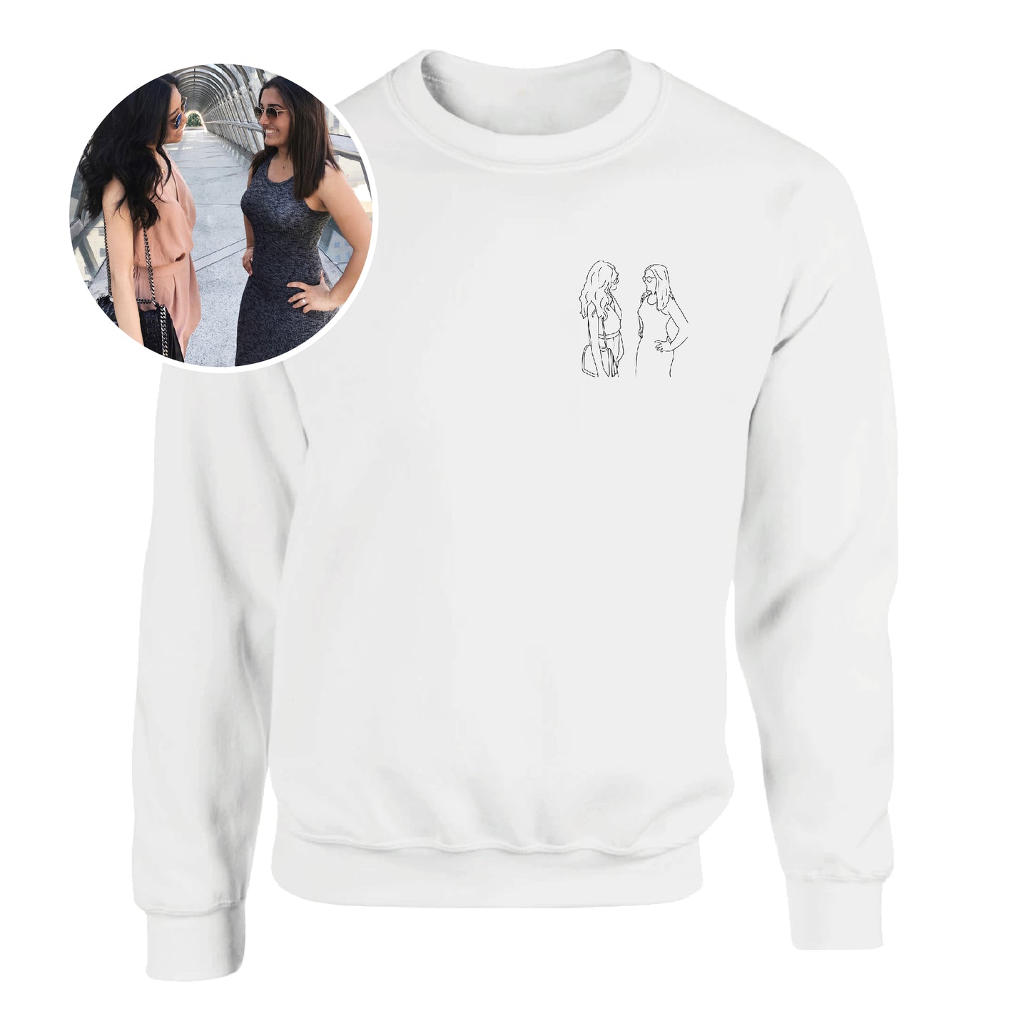 Sweat "Broderie photo"