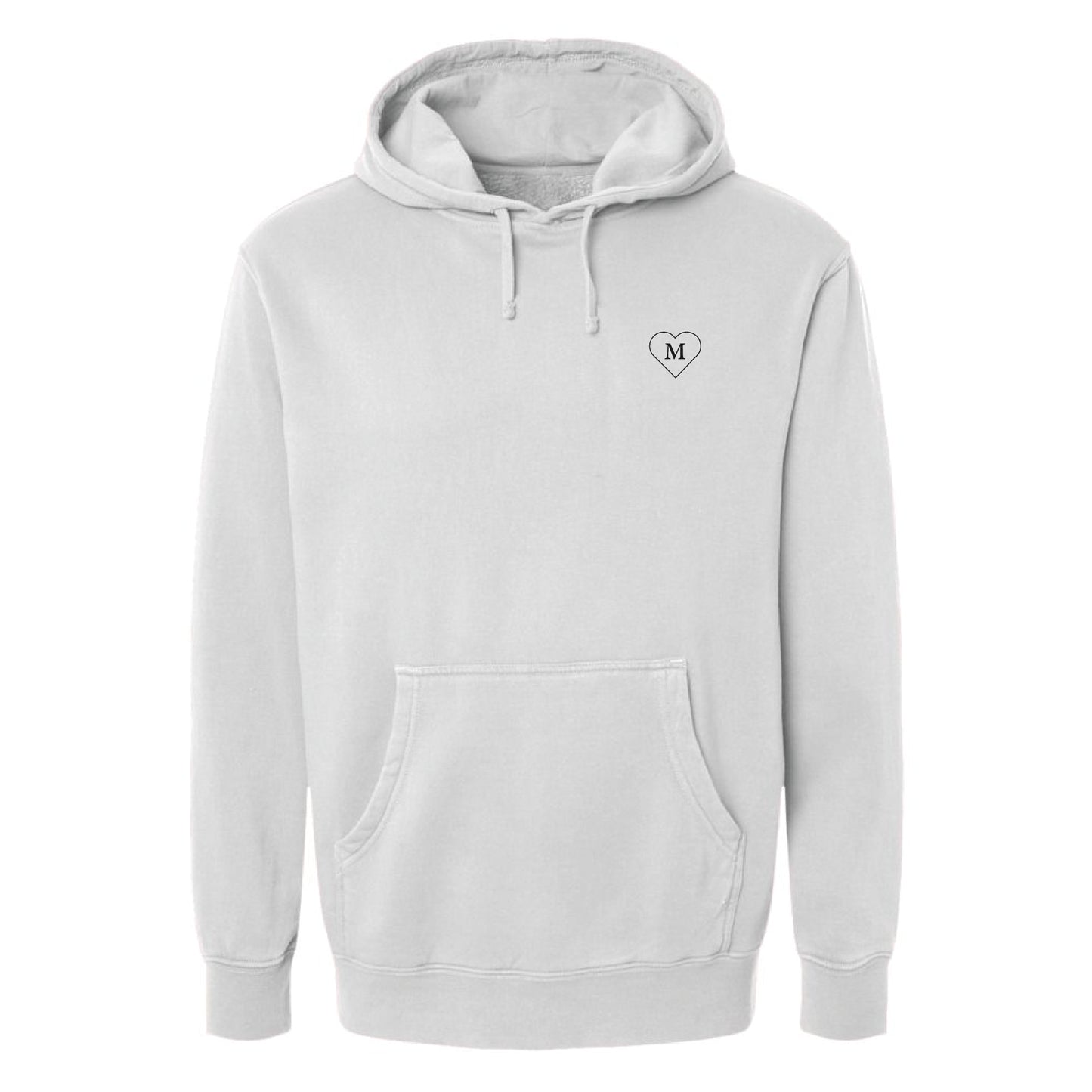 Sweat à capuche "Lettre dans coeur"