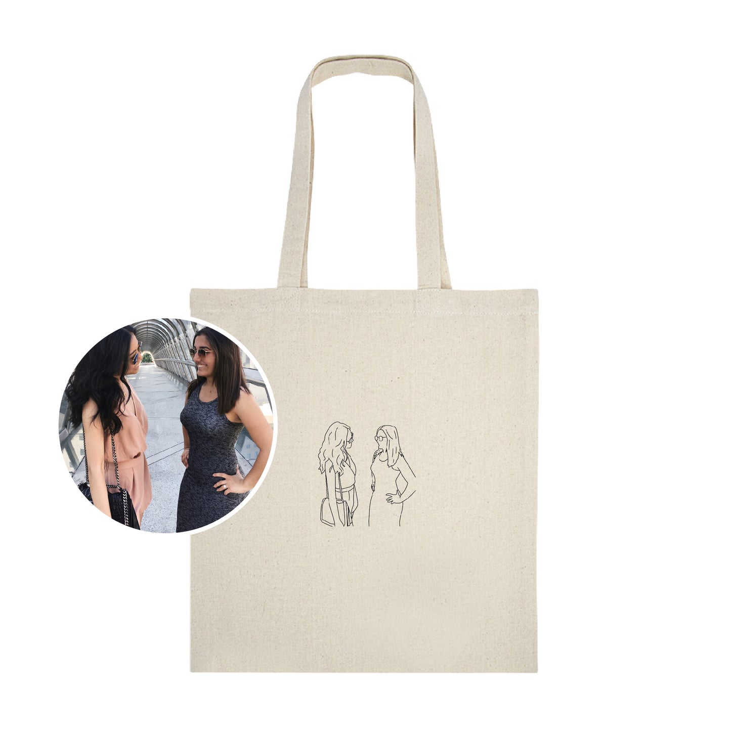 Tote bag "Broderie photo"