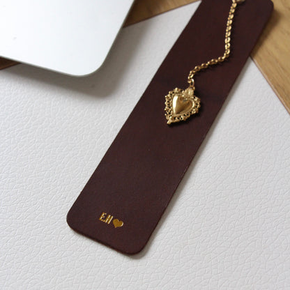 Marque-pages en cuir