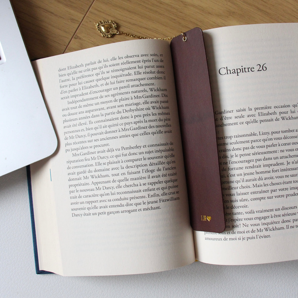 Marque-pages en cuir